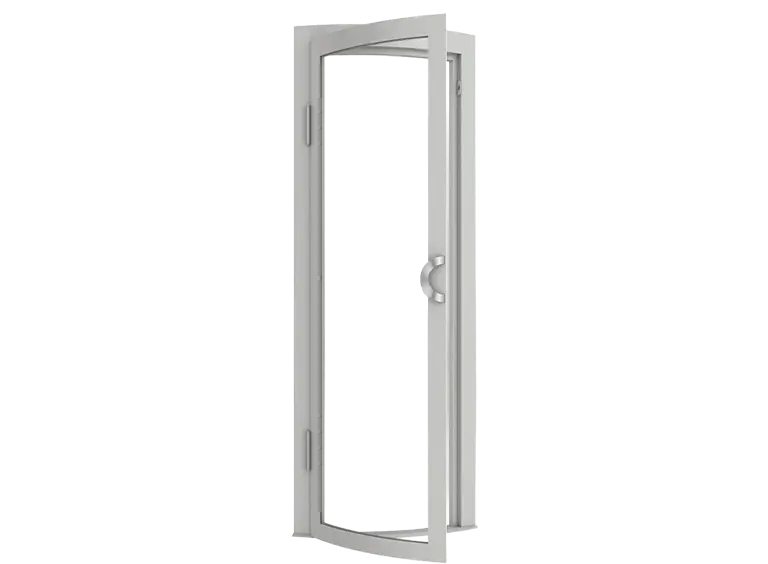Manual single door opening